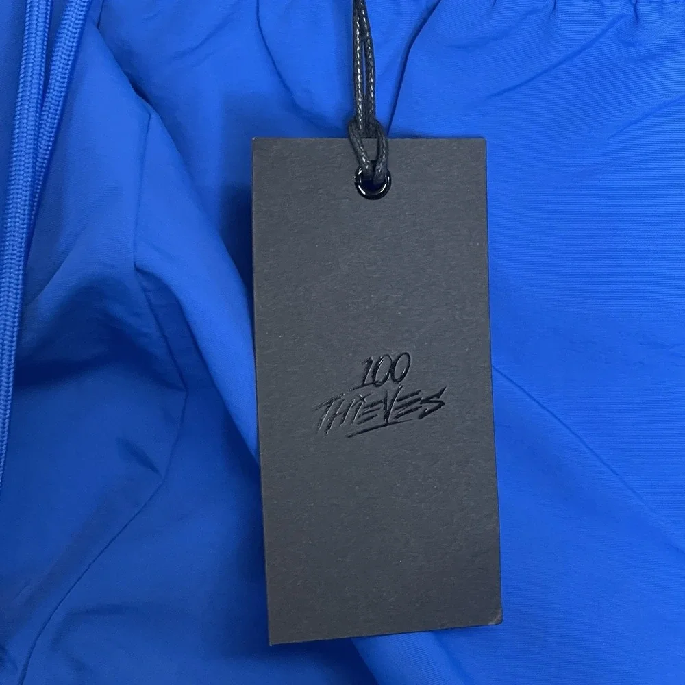 100 Thieves Short Mens XL Blue Foundations Nylon Athletic Lineless Elastic Waist